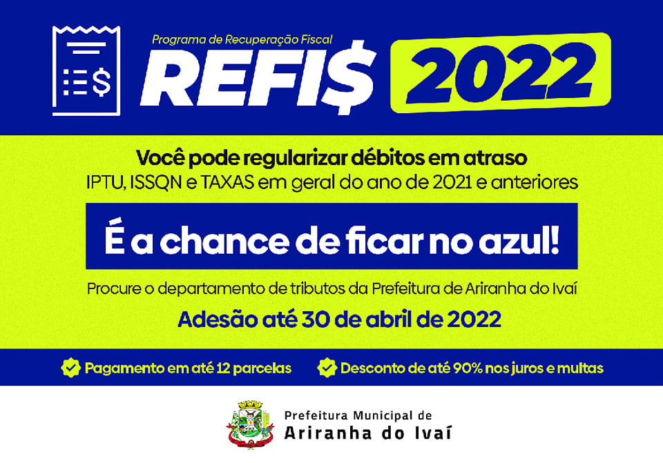 REFIS permite parcelamento de débitos com a Prefeitura; saiba como aderir