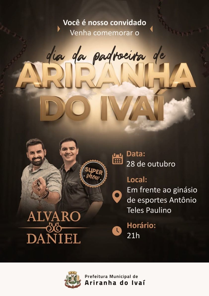 Show com a dupla Alvaro e Daniel ganha nova data.  Confira