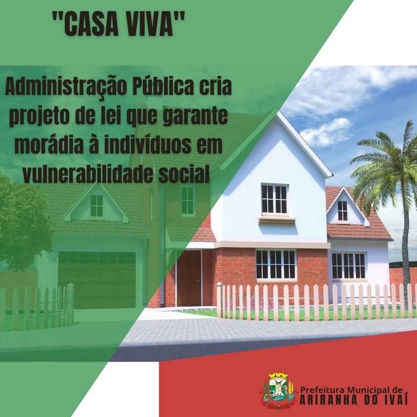 Prefeitura de Ariranha do Ivaí envia à Camâra Municipal projeto de lei que garante moradia à famílias e indivíduos em vulnerabilidade social